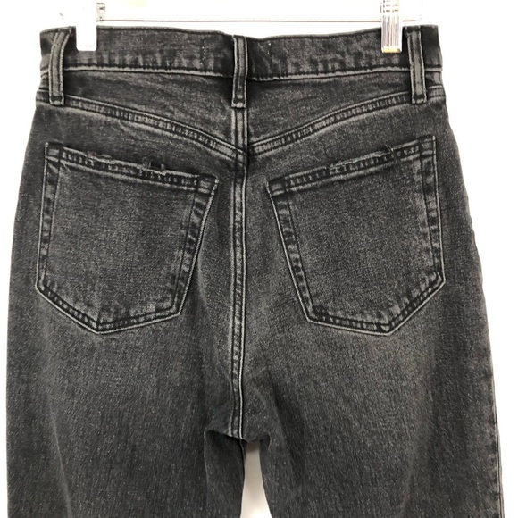 A&F 26/2r Ankle Straight Ultra High Rise Jeans gray Black Abercrombie Fitch 0629 - Picture 7 of 10